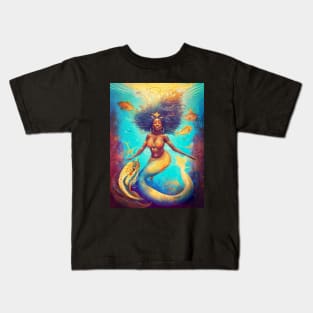 Water Goddess Yemanja Kids T-Shirt